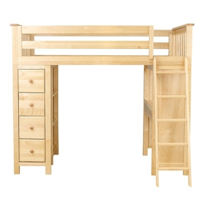 Item # JLB0032 - ADDITIONAL INFORMATION<BR>
Weight: 234.5 lbs<BR>
Dimensions: L 99 W 45.75 H 68.25 in <BR>
Bed Size: Twin<BR>
Finish: Natural<BR>
